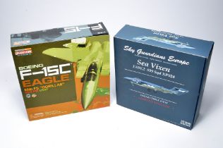 Duo of diecast model aircraft issues comprising Dragon 1/72 Boeing F15 plus Sky Guardians Sea Vixen.