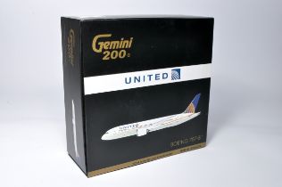 Gemini 1/200 Diecast Model Aircraft Issue comprising No. G2UAL519 Boeing 787-8 United. Displayed