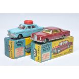 Corgi vintage diecast duo comprising No. 236 Austin A60 Driving School, good with mostly minor