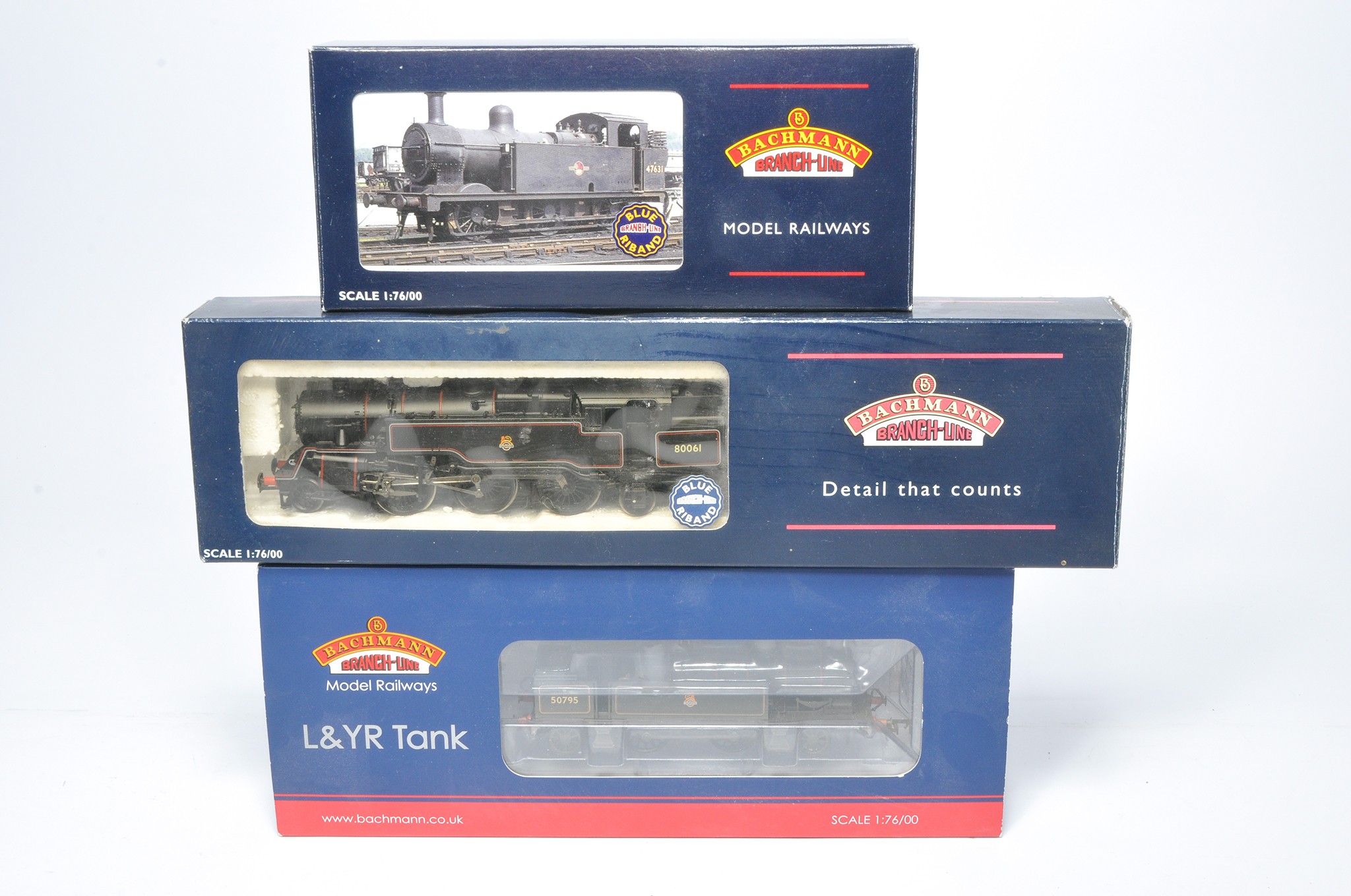 Bachmann model railway trio of locomotives as shown. Untested but look to display good with no