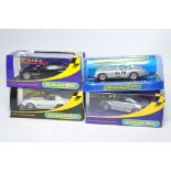 Scalextric slot car issues comprising Mercedes-Benz 300SLR, Audi TT Silver 04, Chevrolet Corvette