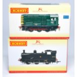 Hornby Model Railway comprising duo of locomotive issues including No. R2417 Diesel Shunter Class 08