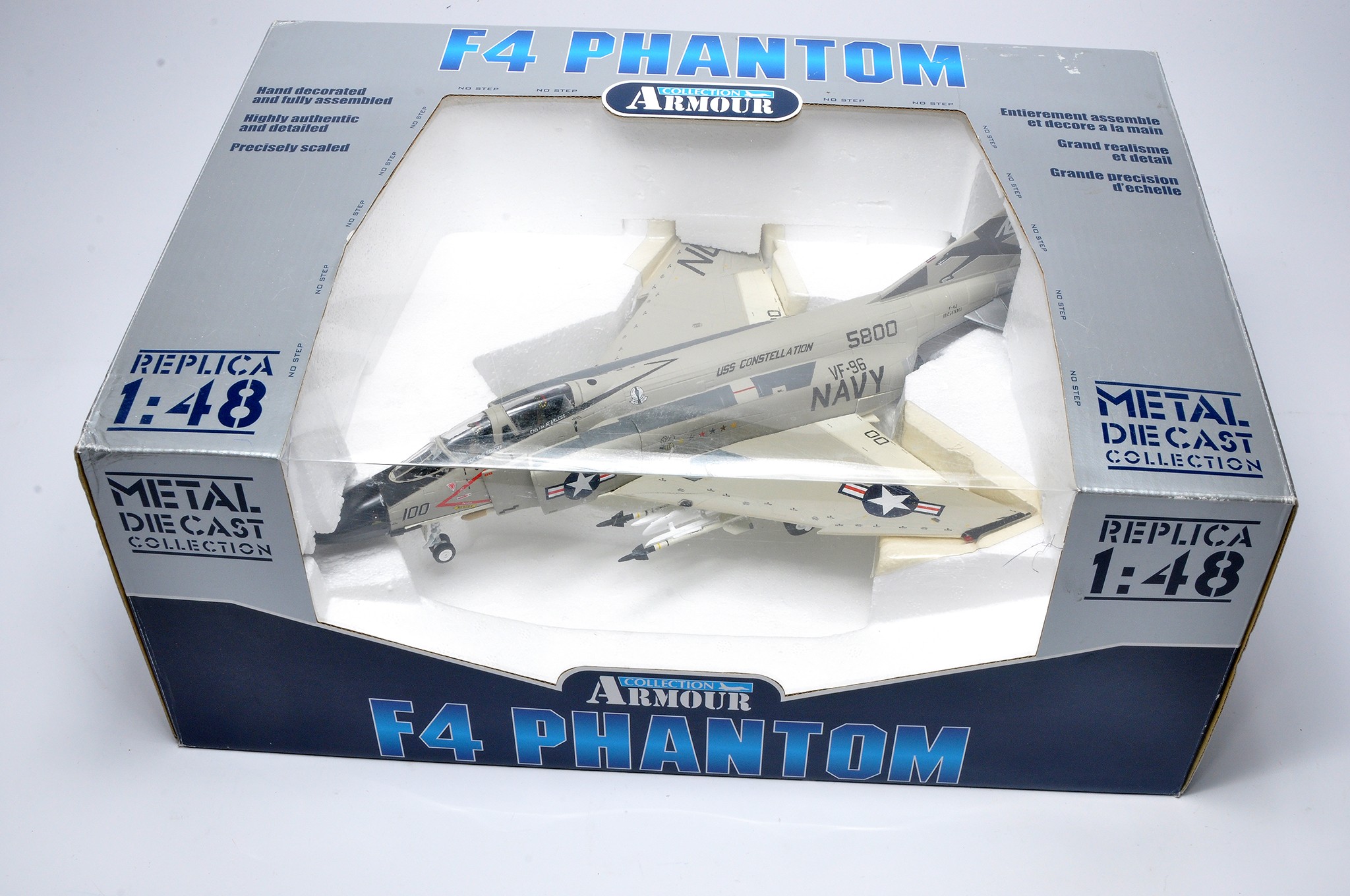Franklin Mint 1/48 diecast model aircraft issue comprising No. B11B553 F4 Phantom. Looks to be