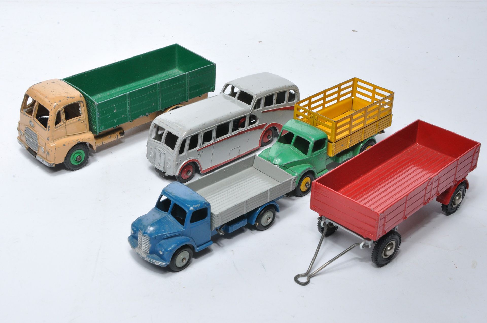A group of playworn original Dinky Commercial issues.