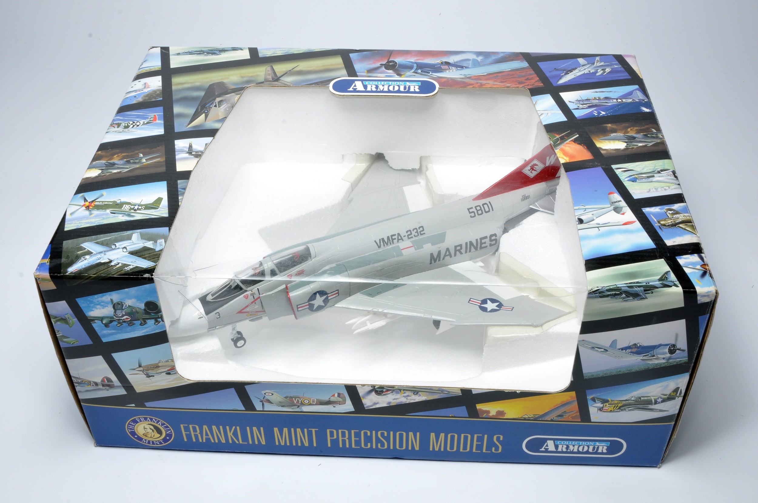 Franklin Mint 1/48 diecast model aircraft issue comprising No. B11B588 F-4 Phantom. Looks to be