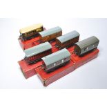 A quantity of Hornby O Gauge Rolling Stock with original boxes as shown. Generally good, boxes