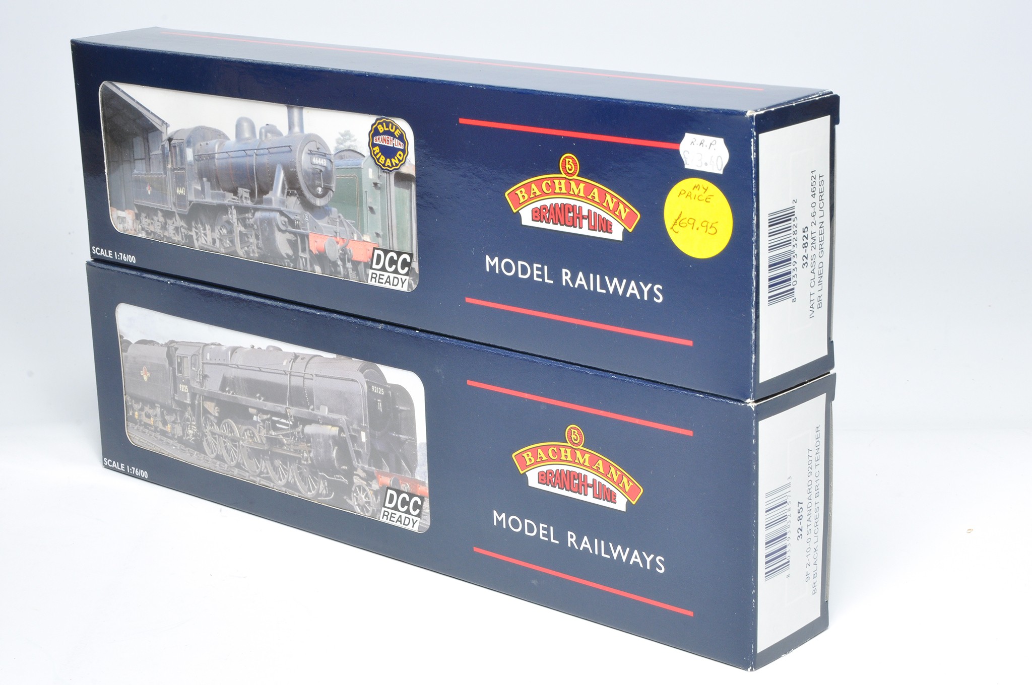 Bachmann Model Railway comprising locomotive issues No. 32-825 Ivatt Class 2MT 46521 plus 32-857