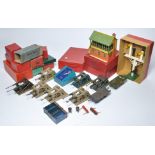 Hornby O Gauge Model Railway comprising a quantity of trackside accessory items as shown, some
