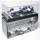 Hot Wheels 1/18 diecast model issue comprising Williams Formula One Racing Car, Ralf Schumacher.