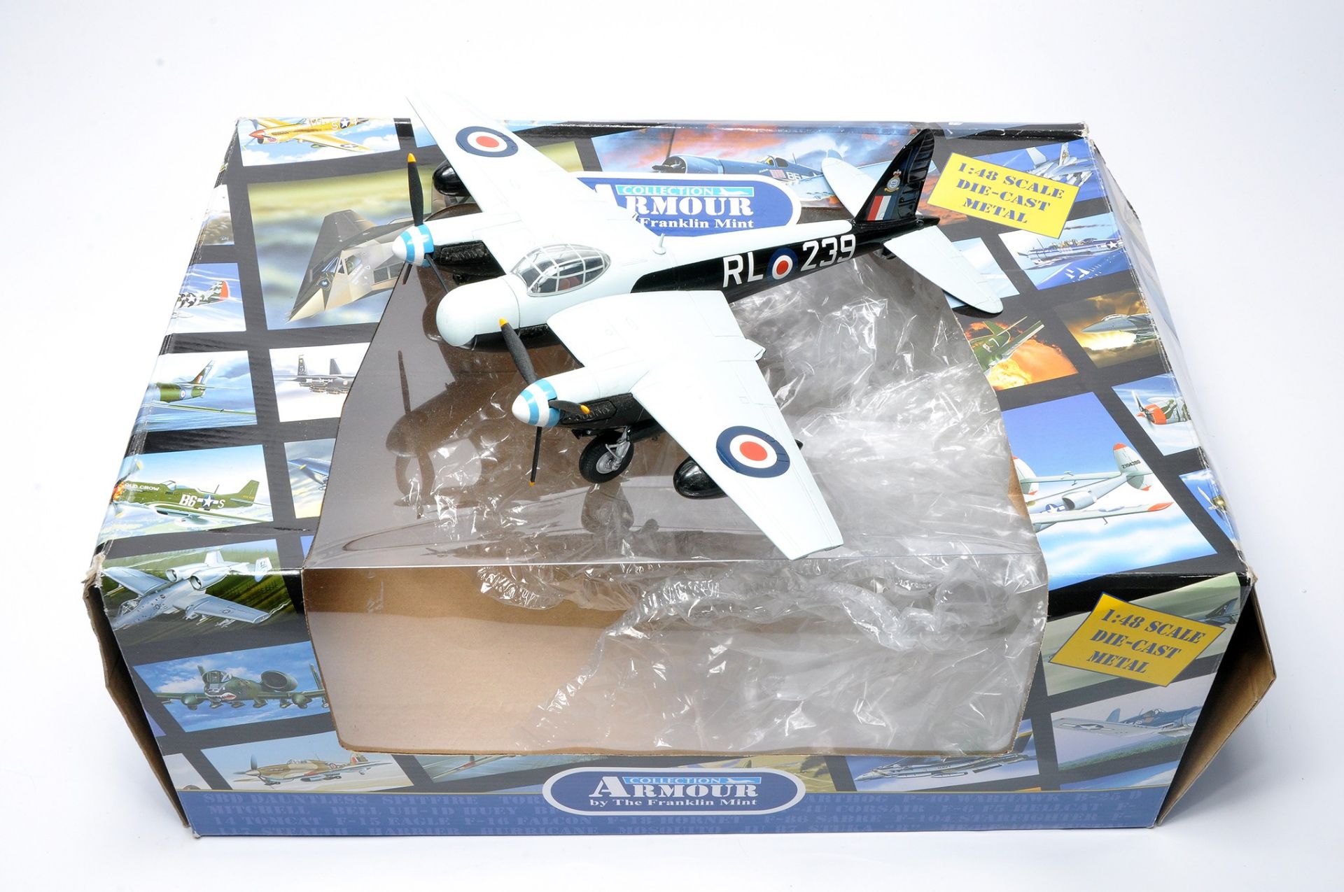 Franklin Mint 1/48 diecast model aircraft issue comprising No. B11E182 Mosquito. Looks to be