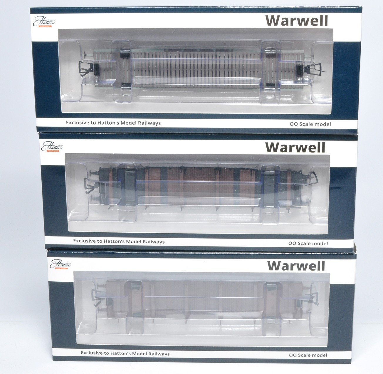 Hattons Model Railway comprising three items of rolling stock / wagons in various guises and