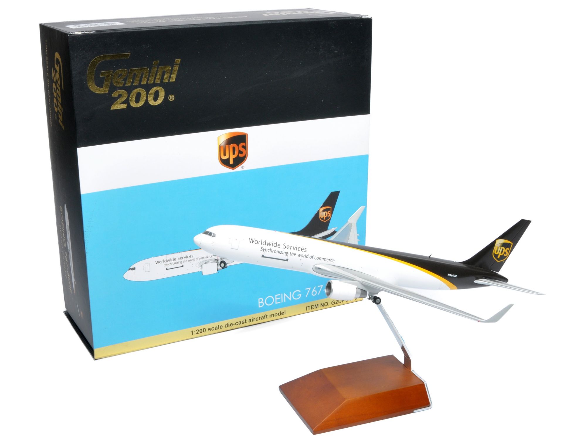 Gemini 1/200 Diecast Model Aircraft Issue comprising No. G2UPS470 Boeing 767-300F UPS. Likely to