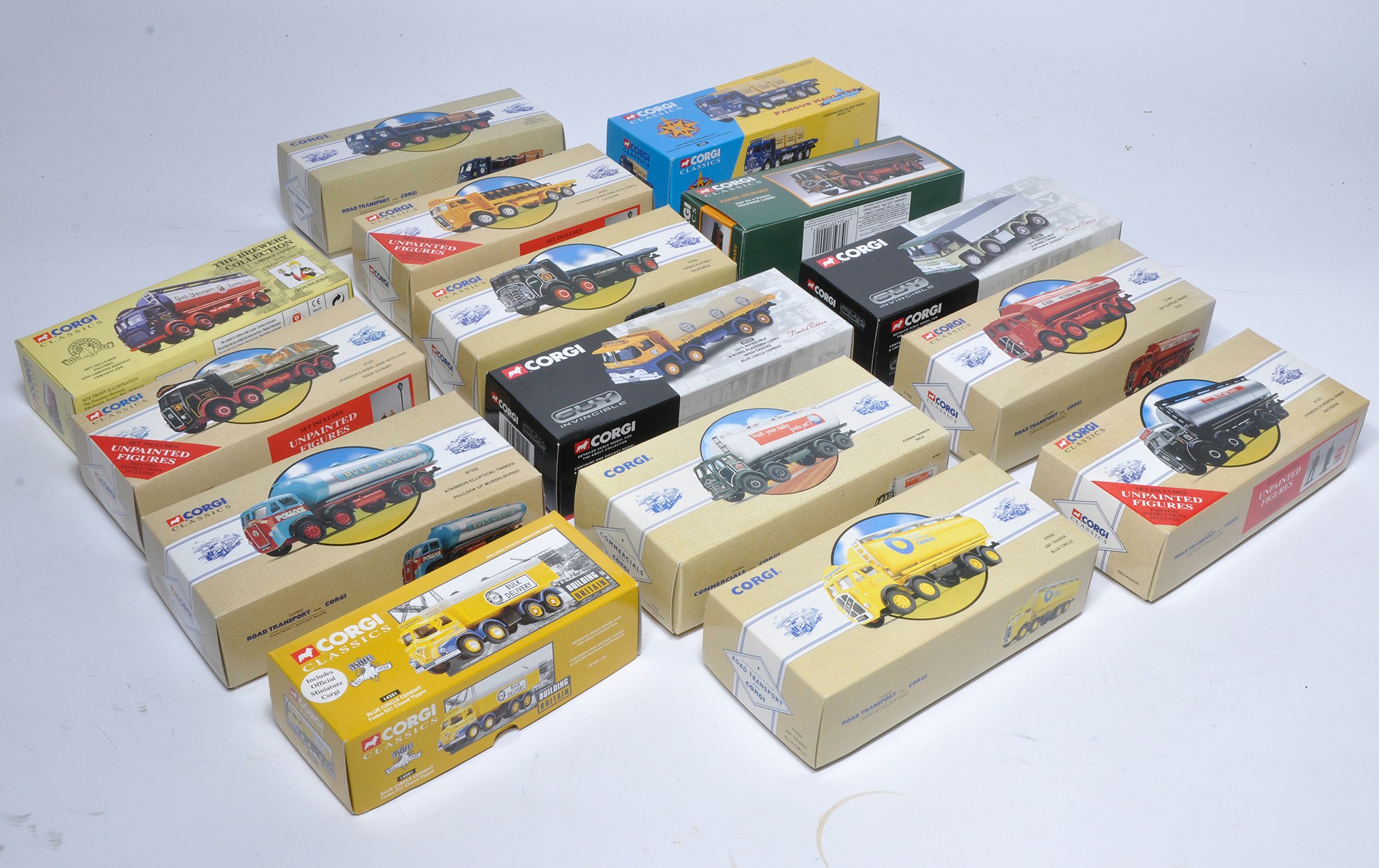 A group of fifteen Corgi Diecast Model Issues comprising Truck / Commercial themed vehicles in