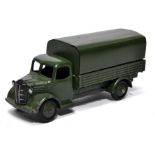 Dinky No. 30SM (Export) Austin Covered Wagon, in military green. Displays good to very good.