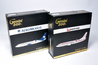 Gemini 1/200 Diecast Model Aircraft Issues comprising No. G2QFA580 Boeing 737-800 Qantas plus No.