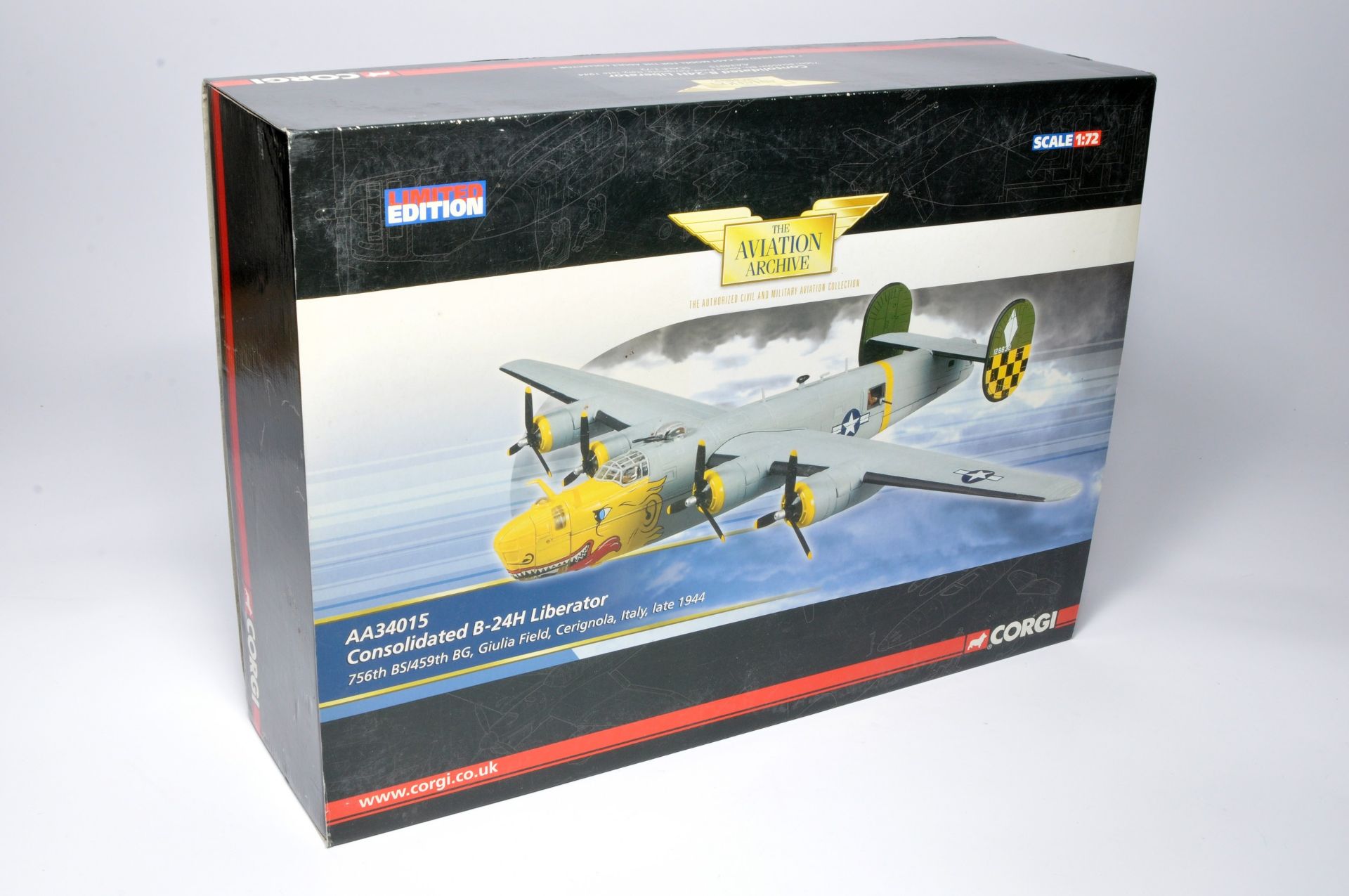 Corgi 1/72 diecast model aircraft issue comprising No. AA34015 Consolidated B-24H Liberator. Looks