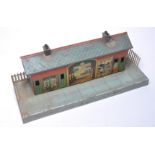 Hornby O Gauge Model Railway comprising station building (part) as shown.