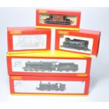 Model Railway comprising Boxed Hornby Locomotives as shown, plus one item of rolling stock. Untested