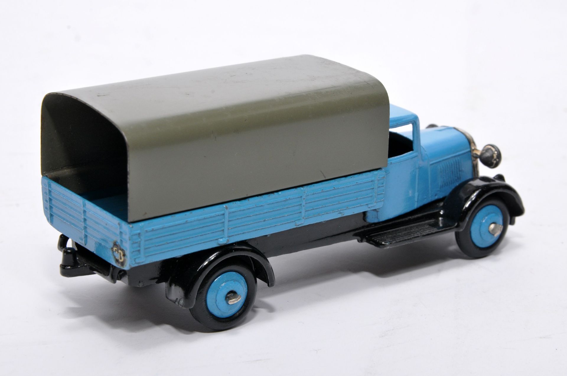 Dinky No. 25b Covered Wagon. Issue is in blue with fawn tilt and blue hubs as shown. Generally - Image 2 of 3