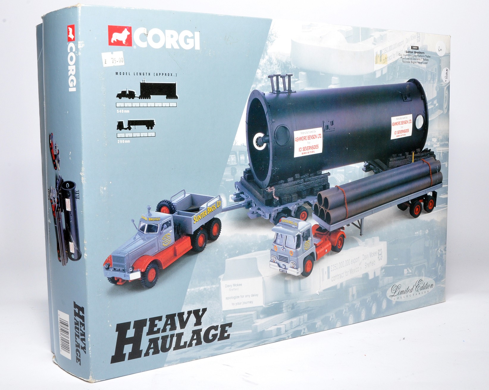 Camion MAN 6x4 Avec Générateur Corgi 1:50 - Modèle CC12003, Occasion, Diecast