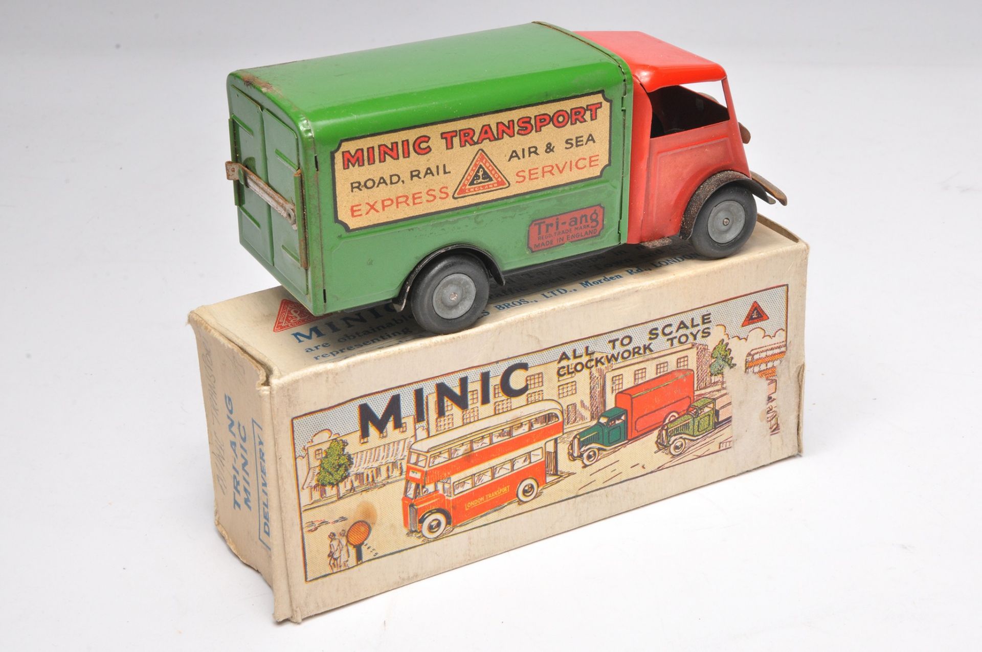 Triang Minic Delivery Van - Minic Transport. Displays generally good. Some signs of wear in - Image 2 of 2