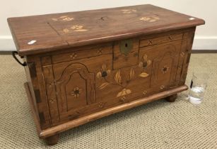 An Arts & Crafts style miniature coffer in the Dutch taste,