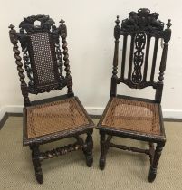 A 19th Century mahogany dwarf cupboard as a linen press,