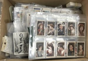 A collection of cigarette cards Stars of Film, Stage,