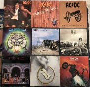A collection of mainly heavy rock LPs, various artists including:- AC/DC - If you want Blood,