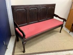 A circa 1800 Provincial oak settle,