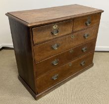 A 19th Century oak chest,