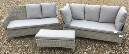 A Bramblecrest garden furniture set comprising "Cannes" sofa,