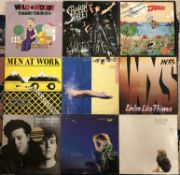 A collection of various LPs including MEN AT WORK - Business As Usual, Cargo and Two Hearts,