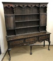 An oak dresser in the 18th Century manner,