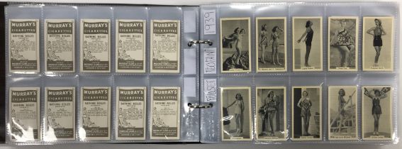 An album of various cigarette cards circa 1924-1940 including Edwards,