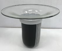 A modern glass vase, possibly Steuben,