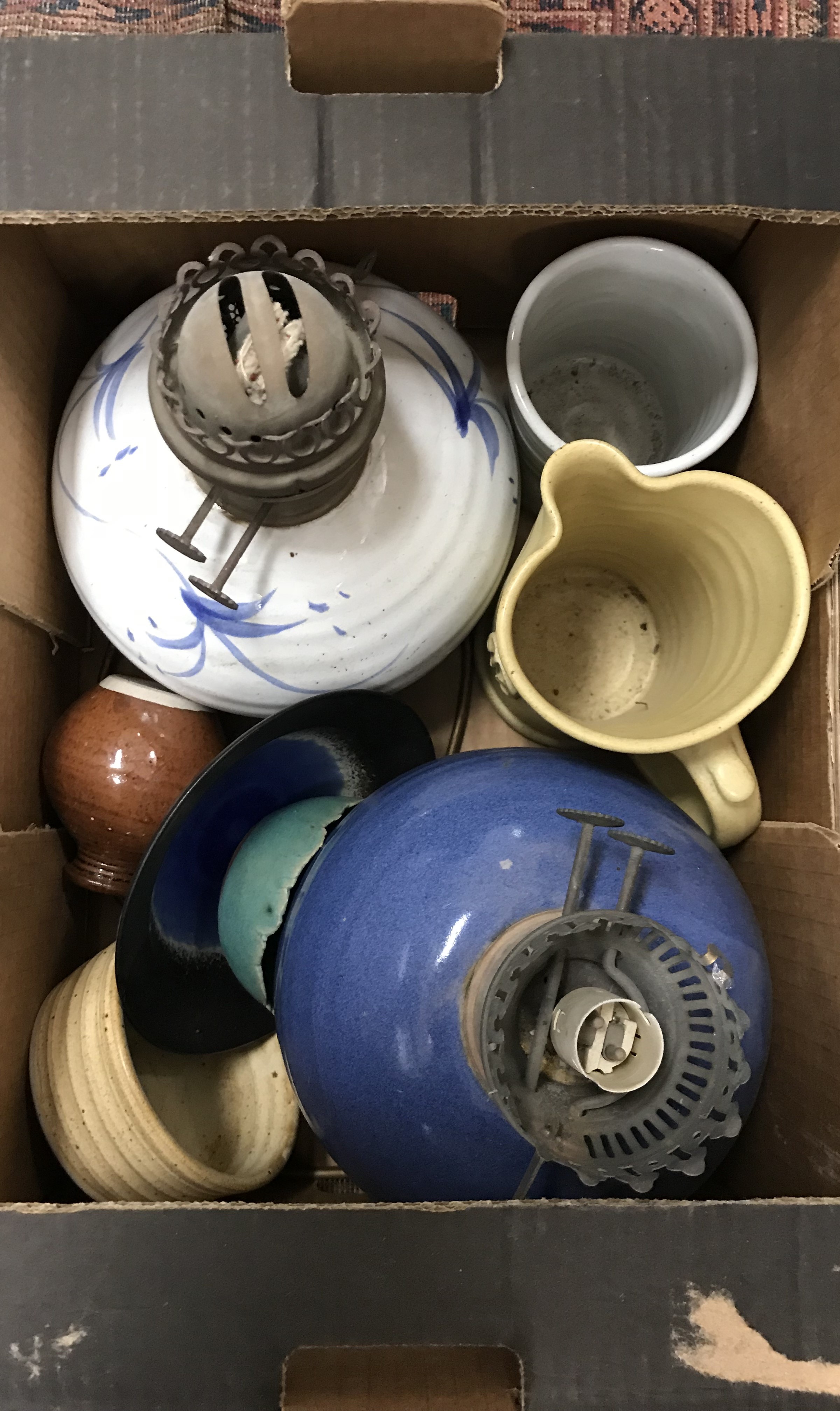 Six boxes of sundry china and miscellaneous wares to include a Celtic pottery "Phoenix" pattern - Image 12 of 12