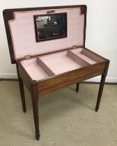 A late 19th Century mahogany dressing table,