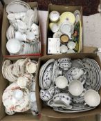 A box containing a large collection of Royal Doulton "York Town" dinner wares to include tureens,