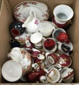 A six place Royal Stafford "Olde English Garden" pattern tea service comprising six cups and