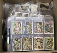 A quantity of various cigarette cards mainly landscape and buildings studies including Cope Bros Co