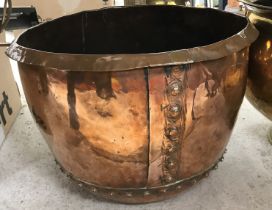 A copper copper, 48 cm diameter x 35.