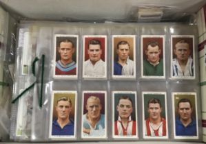 A collection of various cigarette cards of footballers including WD & HO Wills Association