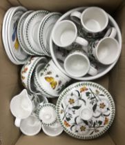 A collection of Portmeirion "Botanic Garden" including six cups and saucers, tureen and cover,