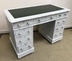 A Victorian painted pine desk,