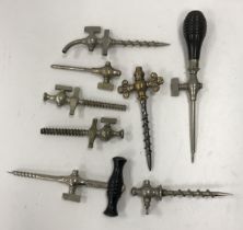 A collection of 8 various 19th and early 20th Century champagne taps (8)