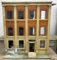 A Victorian painted wooden dolls' house in the Georgian style,