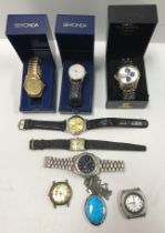 A collection of various wristwatches to include Sekonda, a Giovari,