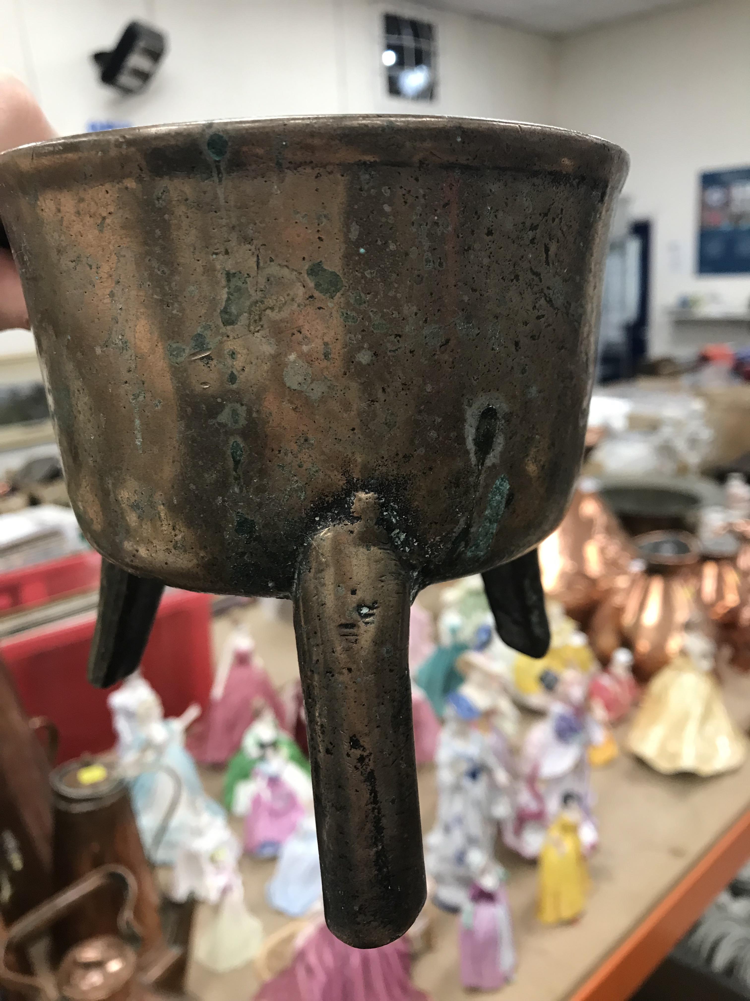 An 18th Century bronze skillet on tripod base, - Image 35 of 65