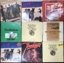 LP Records: A collection of vinyl LP records ZZ TOP - ZZ Top's First Album (x 2), El Loco (x 2),